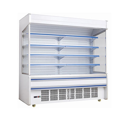 Supermercado Comercial Compressor embutido Prateleiras múltiplas Freezer de tipo aberto