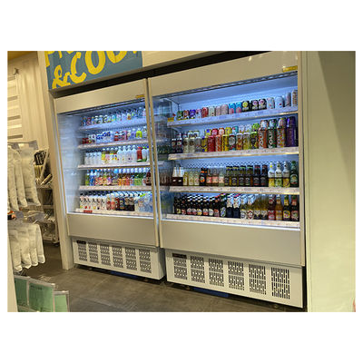 Display de armazenamento pequeno Frigorífico de frutas/vegetais/leite congelador aberto mini-frigorífico