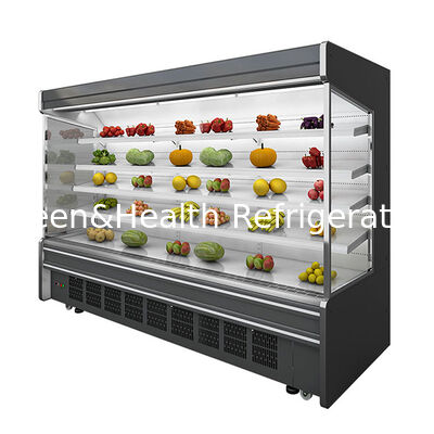 Compressor Embutido Prateleira de Cinco Camadas Armazenamento de Frutas/Vegetais Congelador Tipo Aberto