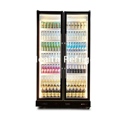 Display de refrigeração de bebidas de alta qualidade congelador com luzes LED múltiplas ajustáveis