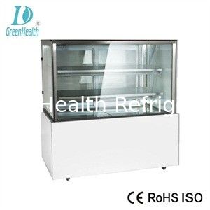 Líquido refrigerante R134a/R404 220V 50HZ quadrado personalizado do congelador da exposição do bolo