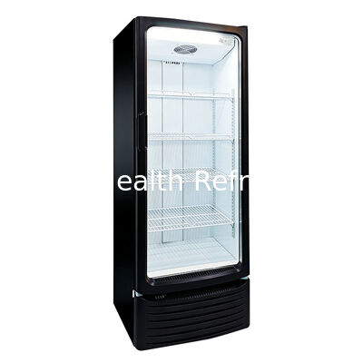 Ventilador com capacidade 255L para refrigeração automática, descongelamento comercial, armário de exposição de bebidas, refrigerador vertical para bebidas