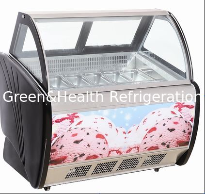 Commercial 1100W gelado gelado display congelador com 8 / 10 / 12 / 20 panelas