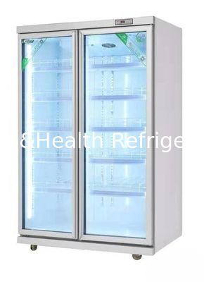 Refrigerador de exibição vertical refrigerante de refrigeração a ar comercial 220 v 60 hz