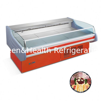 Refrigerador da mostra do refrigerador/carne da exposição do supermercado fino do compressor de Panasonic